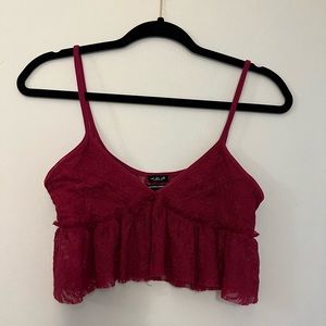 Out From Under Urban Outfitters red lace top